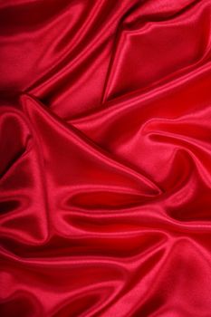 Smooth elegant red silk can use as background 