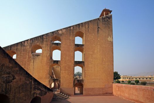 Astronomical instrument at Jantar Mantar observatory - Jaipur, Rajasthan, India