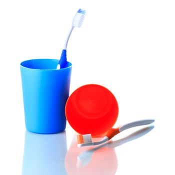 Toothbrush in holder 