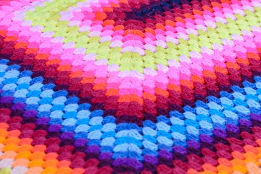 Colorful hand woven cotton fabric for a background