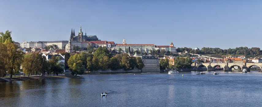 The Prague Castle and the Charles bridge