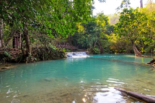 Kuang Si waterfall in Luang Prabang, Lao