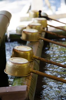 Description

Japanese water source and ladle for the purification of hands