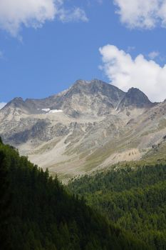 Mountain in the Ortler Alps in South Tyrol