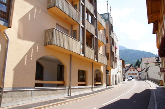 Castelrotto South in South Tyrol with portico