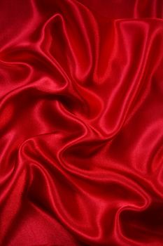 Smooth elegant red silk can use as background 