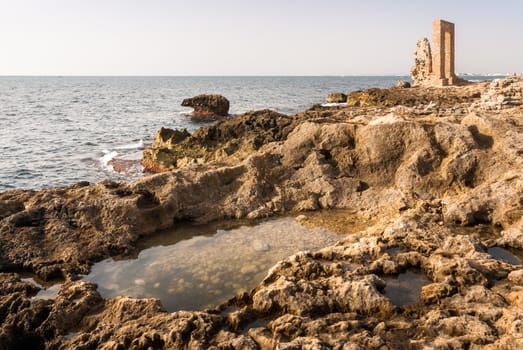 Ruins of a ancient arch, Africa cape, Mahdia, Tunisia