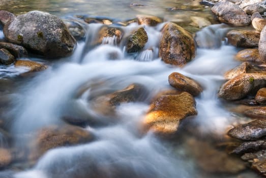 creek flowing over the rocks