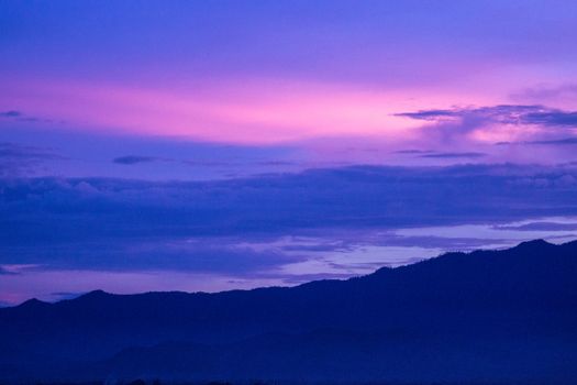 sunset at Phayao,Thailand