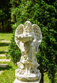 angel sculpture in the garden,Chiangrai,Thailand