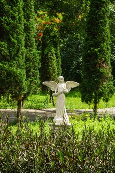 angel sculpture in the garden,Chiangrai,Thailand