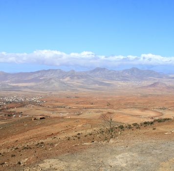 Mountain scenery landscape, Fuerteventura, Spain