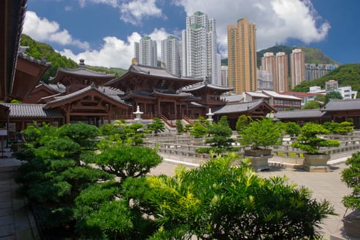 Chi lin Nunnery, Tang dynasty style Chinese temple, Hong Kong