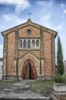 Italian Country Church: Saint Apollinare in Oriolo dei Fichi near Faenza