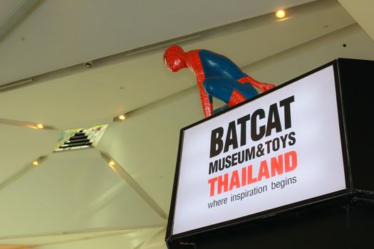 BANGKOK - MAY. 11: A Spiderman model in Thailand Comic Con 2014 on May 11, 2014 at Siam Paragon, Bangkok, Thailand.