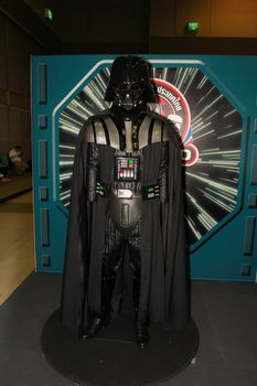 BANGKOK - MAY. 11: A Darth Vader model in Thailand Comic Con 2014 on May 11, 2014 at Siam Paragon, Bangkok, Thailand.