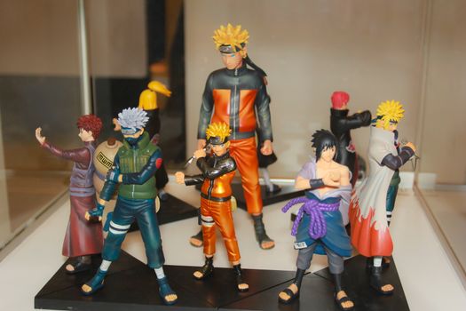 BANGKOK - MAY. 11: A Naruto model in Thailand Comic Con 2014 on May 11, 2014 at Siam Paragon, Bangkok, Thailand.