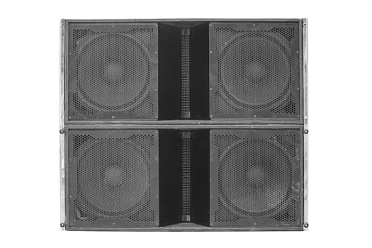 Speakers isolated on  white background with clipping path