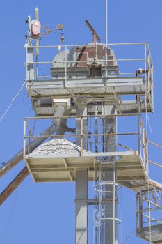 modern industry and refinery, details of pipes and smokestacks