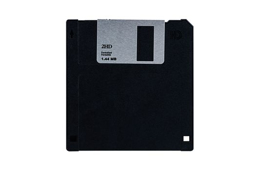 Floppy diskette isolated on white background with clipping path