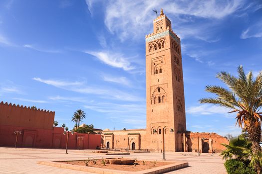 Koutoubia mosque in marrakech, morocco