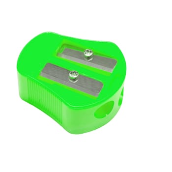 colors sharpener on white background