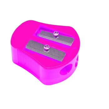 colors sharpener on white background