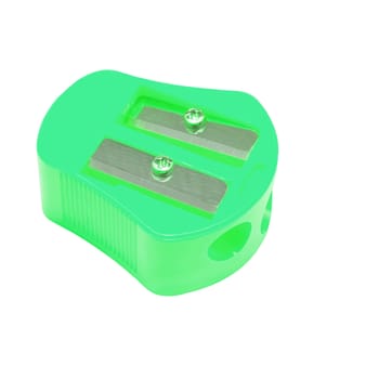 colors sharpener on white background