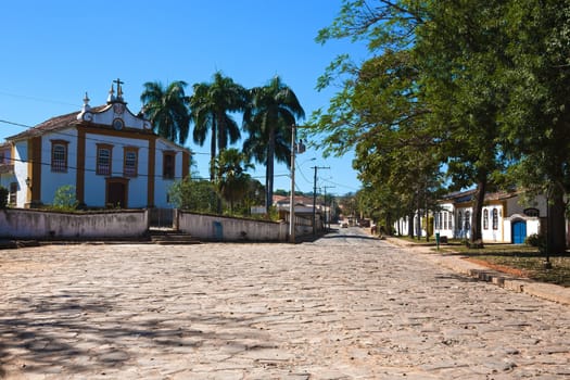 old village of tiradente in minas gerais state brazil