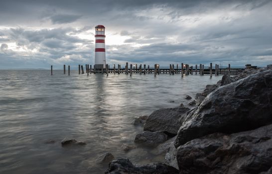 Lighthouse at Lake Neusiedl, Austria