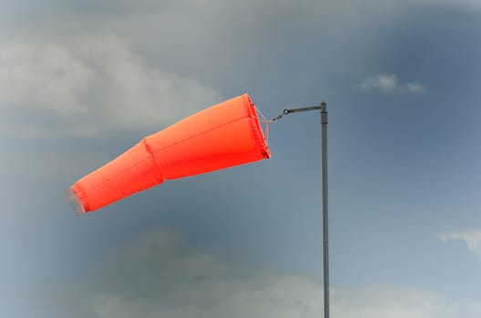 Wind sock with stormy background