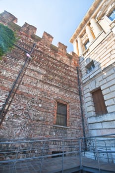 Architectural "meeting". Verona, Italy