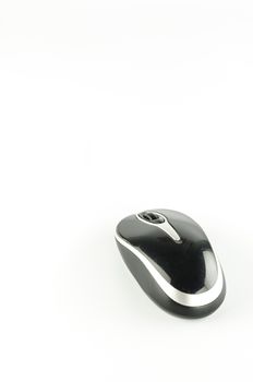 computer wireless mouse on a white background