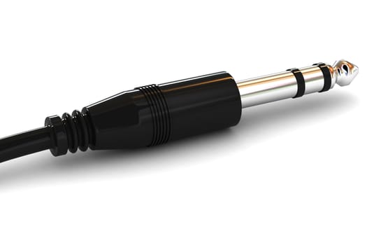 A Colourful 3d Rendered Illustration of a Jack Plug