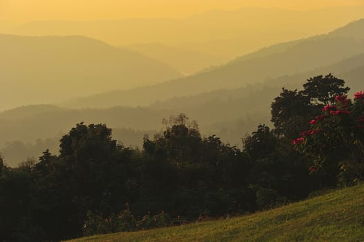 sunrise at Nan province,North of thailand