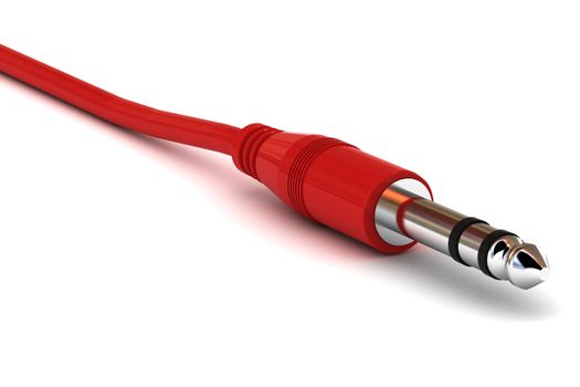 A Colourful 3d Rendered Illustration of a Jack Plug