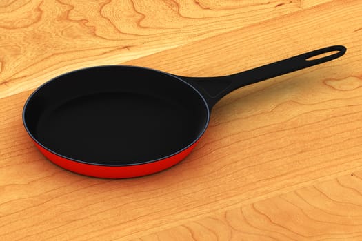 A Colourful 3d Rendered Frying Pan Illustration