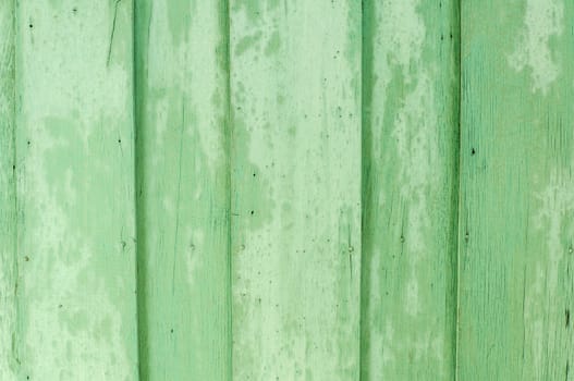 Old wooden painted green rustic background