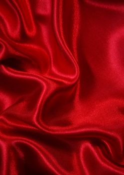 Smooth elegant red silk can use as background 