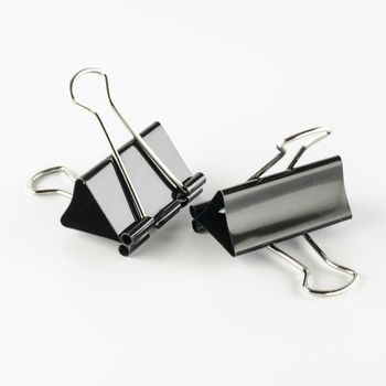 binder clip on a white background