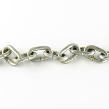 metal chain on a white background