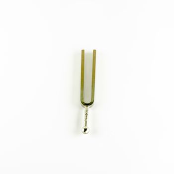 music tools tuning fork on a white background