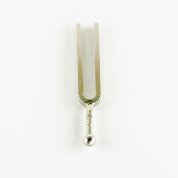 music tools tuning fork on a white background