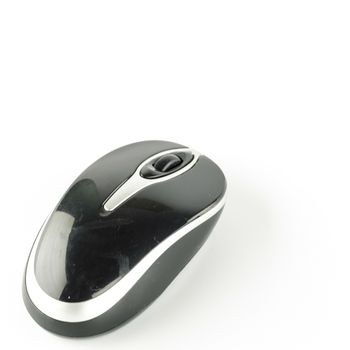 computer wireless mouse on a white background