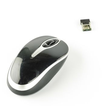 computer wireless mouse on a white background