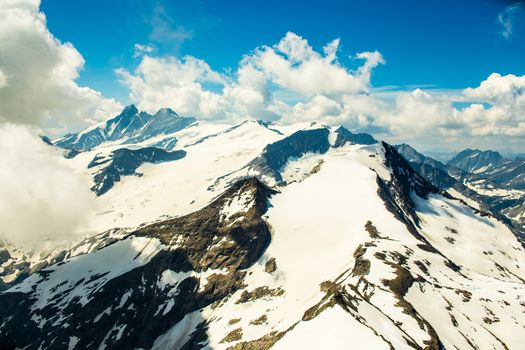 Mountains panorama in the high Alps Austria