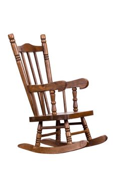 old wooden rocking chair