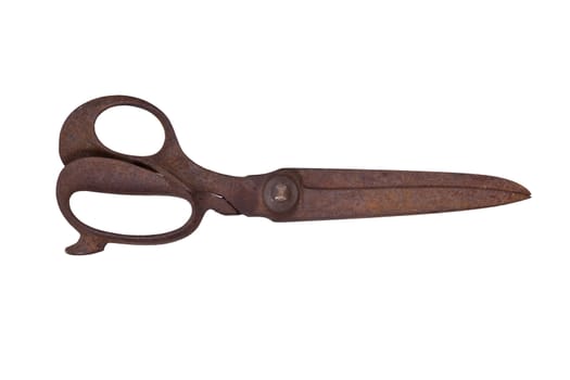 very old iron scissors