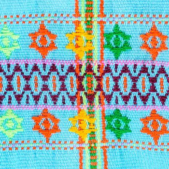 Detail of hand woven cotton fabric