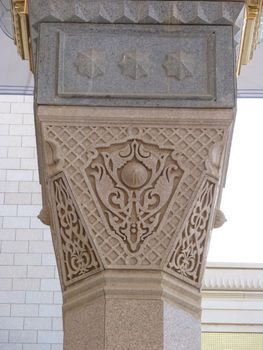 Decoration on the umbrella pillar on the compound of Masjid Nabawi